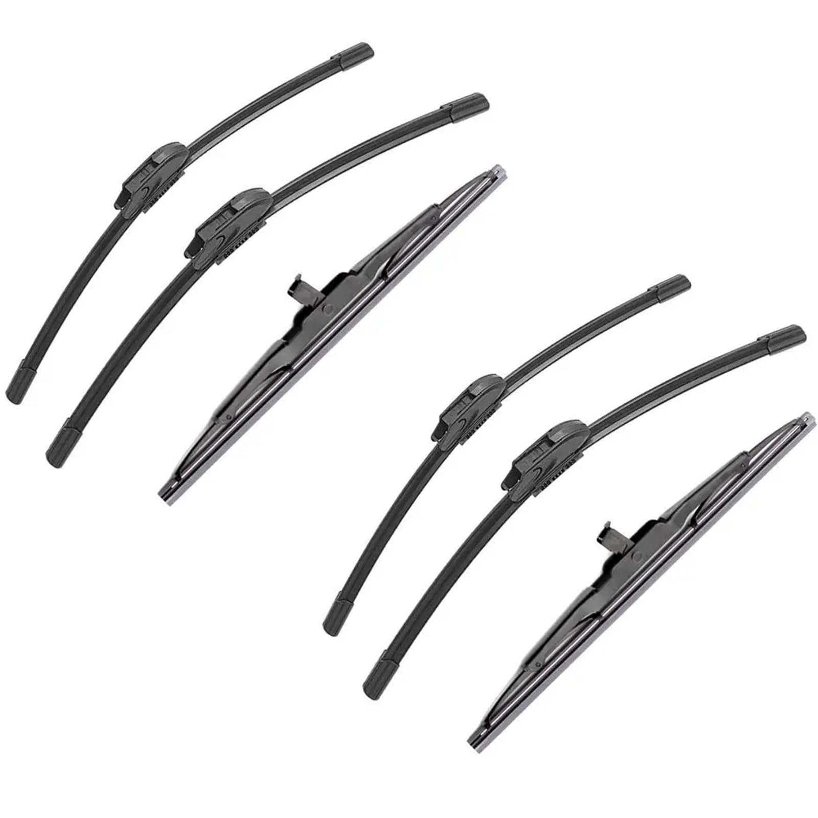 SZYNBQ Wischblatt Kompatibel Mit Jeep Für Compass Mk49 2006–2016, Fahrzeug-Fensterwischer, Windschutzscheibe, Scheibenwischer, Vorne Und Hinten, Wischerbürsten, Auto-Zubehör(6 PCS) von SZYNBQ