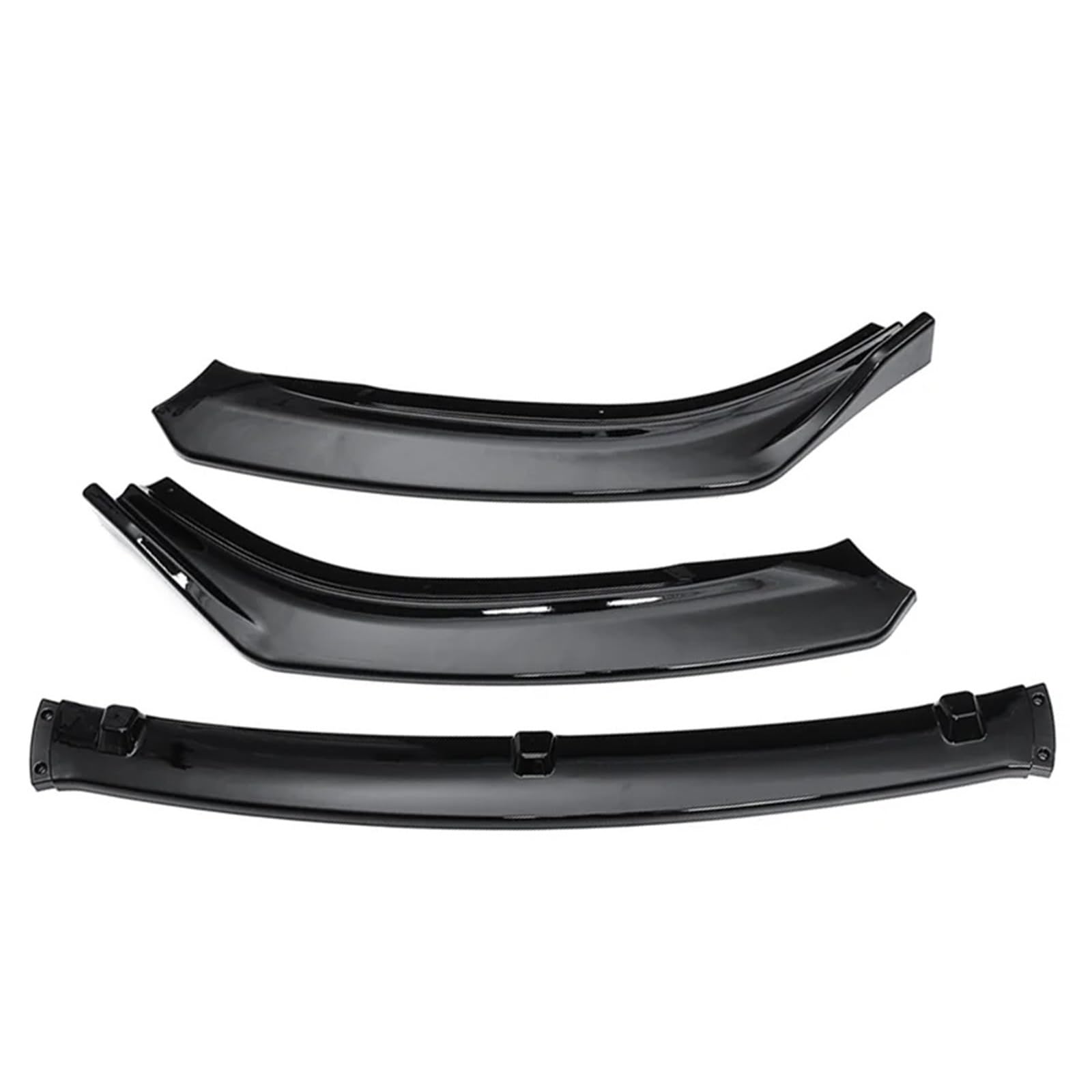 3Pcs Auto Front Stoßstange Splitter Lip Diffusor Spoiler Schutz Abdeckung Trim Kompatibel for Mazda 6 Atenza 2014 2015 2016 2017 2018 körper Kit(Glossy black) von SaDity