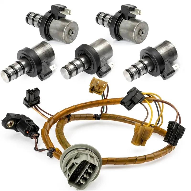 5PCS Transmission Shift Solenoid Kit F4A41 F4A42 F4A51 F5A51 V4A51 R4A41 Compatible For Mitsubishi Compatible For Hyundai/Kia 99187 46313-39051(Solenoids w Line) von SaDity