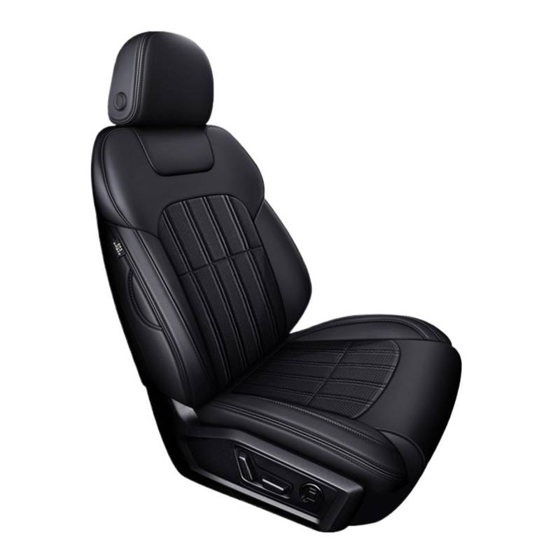 Autositzbezüge kompatibel for Volvo Xc60 V70 S40 V40 S80 Xc90 V50 S80 C30 Xc70 S90 Xc40 C70 Custom Leder Autozubehör(1Pcs-Black) von SaDity