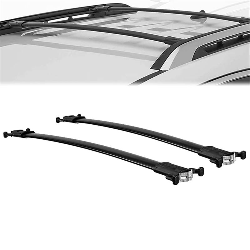 Dachträger-Querstangen kompatibel for Chevrolet Equinox/kompatibel for GMC Terrain 2010–2017, Aluminium-Autodach-Gepäckträger-Halterung, 60 kg Traglast von SaDity