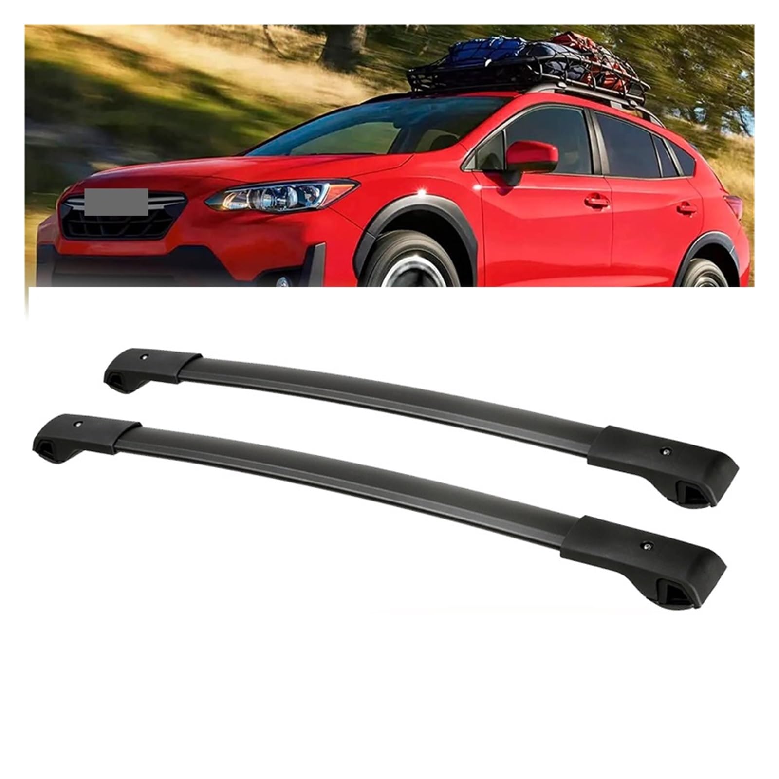 Dachträger-Querstangen kompatibel for Subaru Crosstrek & Impreza 2018–2022, Aluminium-Autodach-Frachtgepäckträger-Halter-Querstangen von SaDity