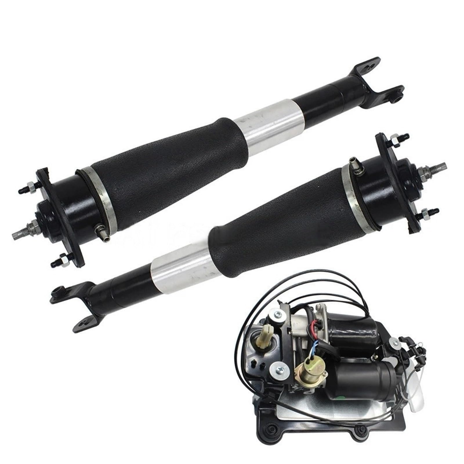 Hinterer Luftfederungs-Stoßdämpfer mit elektrischer + Luftkompressorpumpe, kompatibel for Cadillac SRX 2004–2009, 15145221, 19302764, 88957190 von SaDity