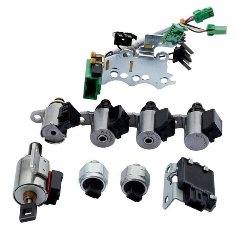 JF011E RE0F10A CVT-Getriebe-Magnetventil-Set, Auto-Ventilkörper-Magnetventile, kompatibel mit Altima/Rogue/Sentra/Kaliber 2,5 l QR25DE-Motor(Double plug) von SaDity