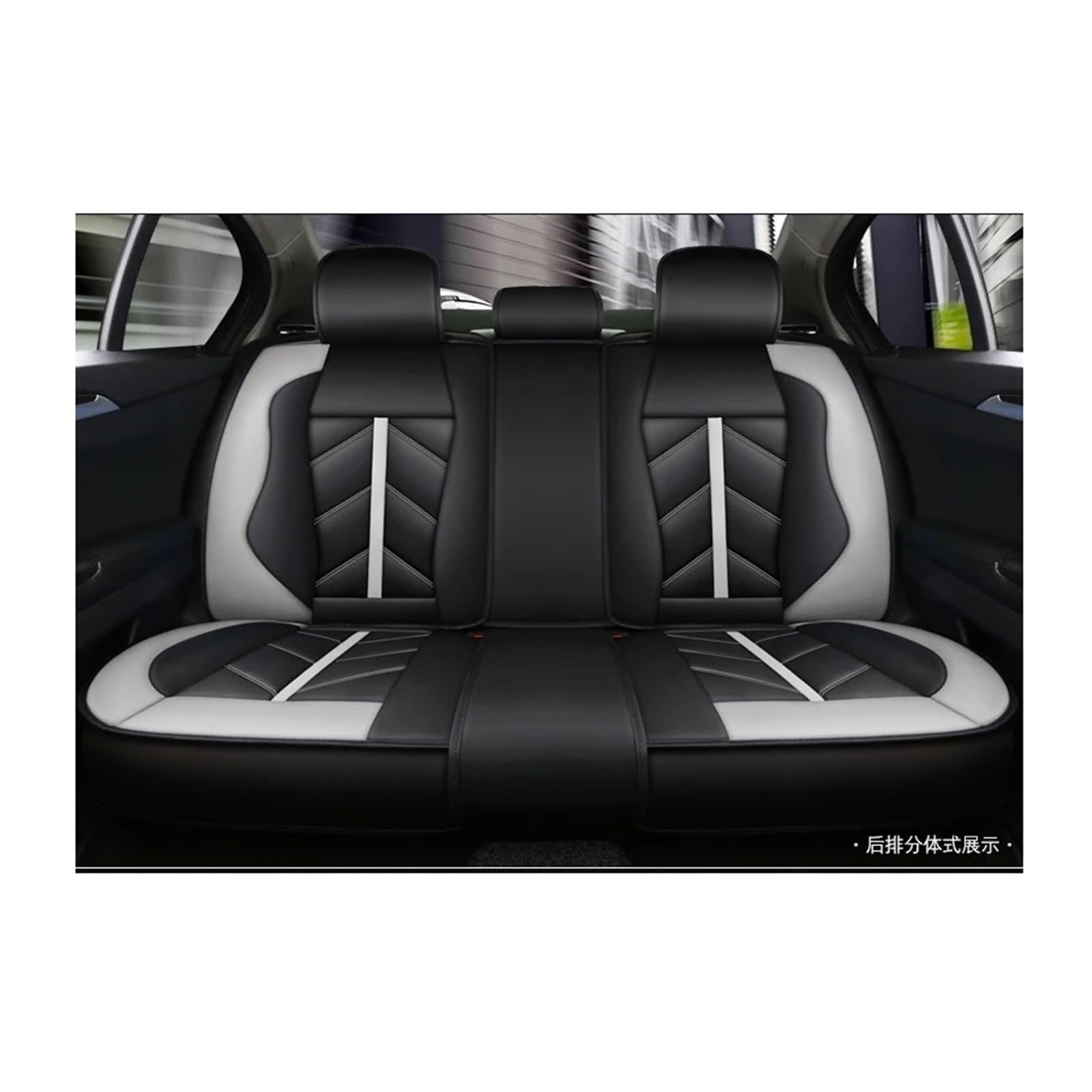 SaDity 5-Sitzer-Autositzbezüge kompatibel for Mazda 3 CX-5 2 5 6 CX-3 CX-4 CX-7 CX-9 MX-5 RX-8 Autozubehör Autowaren(F Back seat Cover) von SaDity