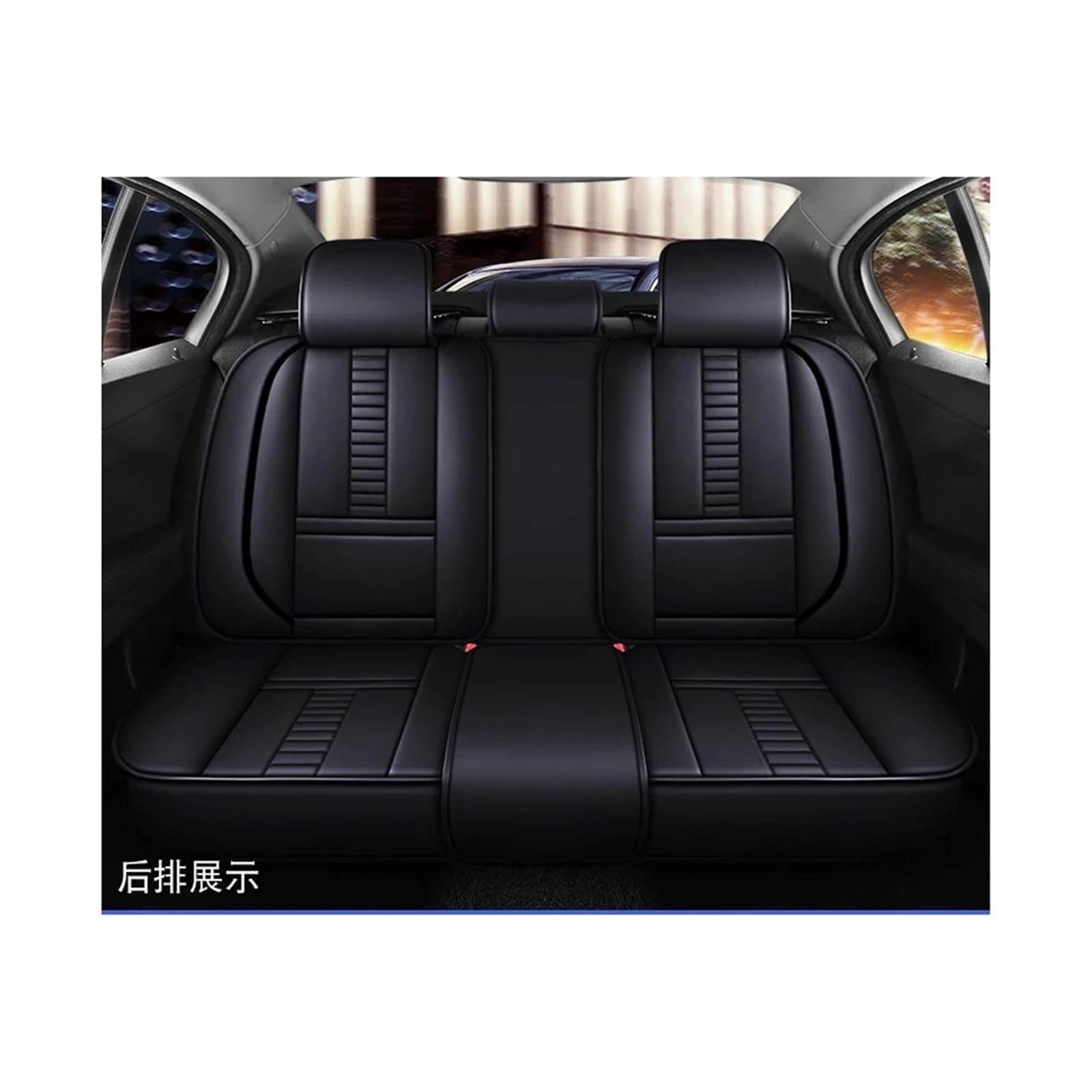 SaDity Autositzbezüge kompatibel for Mazda 2 3 6 Bk Bl 2010 2006 2015 Gh Gg 2009 2017 2020 CX-5 CX-7 CX-3 2015 CX-30 CX-50 Innenzubehör(L Back seat Cover) von SaDity