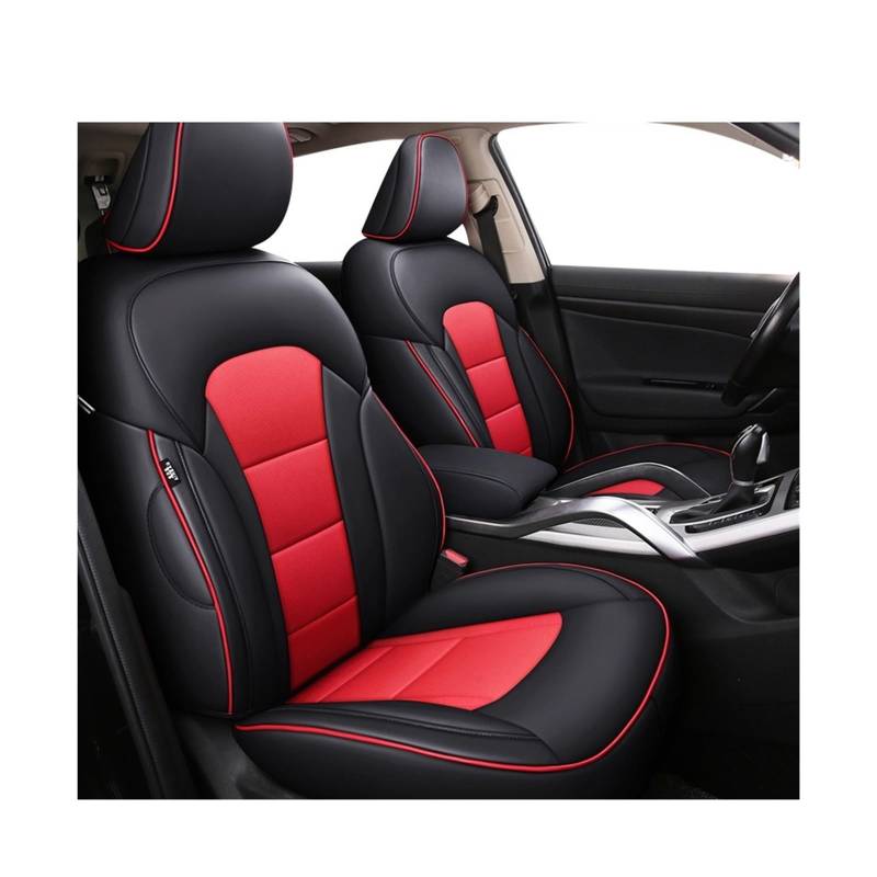 SaDity Benutzerdefinierte Leder Auto Auto Sitzbezug kompatibel for Nissan Qashqai J10 J11 Kicks X Trail T31 T32 Teana J32 Tiida Versa Navara D40 Zubehör(F for 1 seat) von SaDity