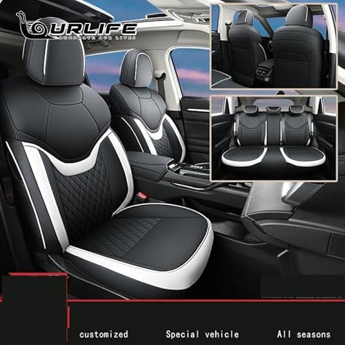 SaDity Leder-Autositzbezüge, komplettes Set, Sitzschutzbezug, Sitzbezüge, Autozubehör, kompatibel for Haval Jolion 2021 2022 2023 2024(Style C) von SaDity