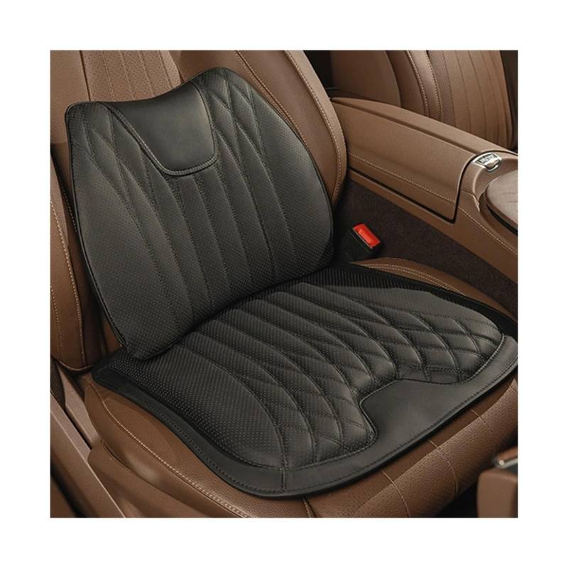 SaDity Universal Auto Sitz Abdeckung Leder Auto Lenden Unterstützung Kissen Lenden Kissen Komfortable Fahrer der Auto Sitz Taille Zurück Kissen(Black A) von SaDity