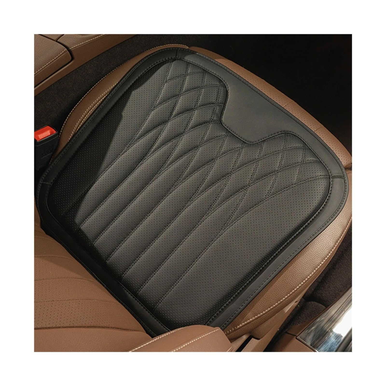 SaDity Universal Auto Sitz Abdeckung Leder Auto Lenden Unterstützung Kissen Lenden Kissen Komfortable Fahrer der Auto Sitz Taille Zurück Kissen(Black B) von SaDity