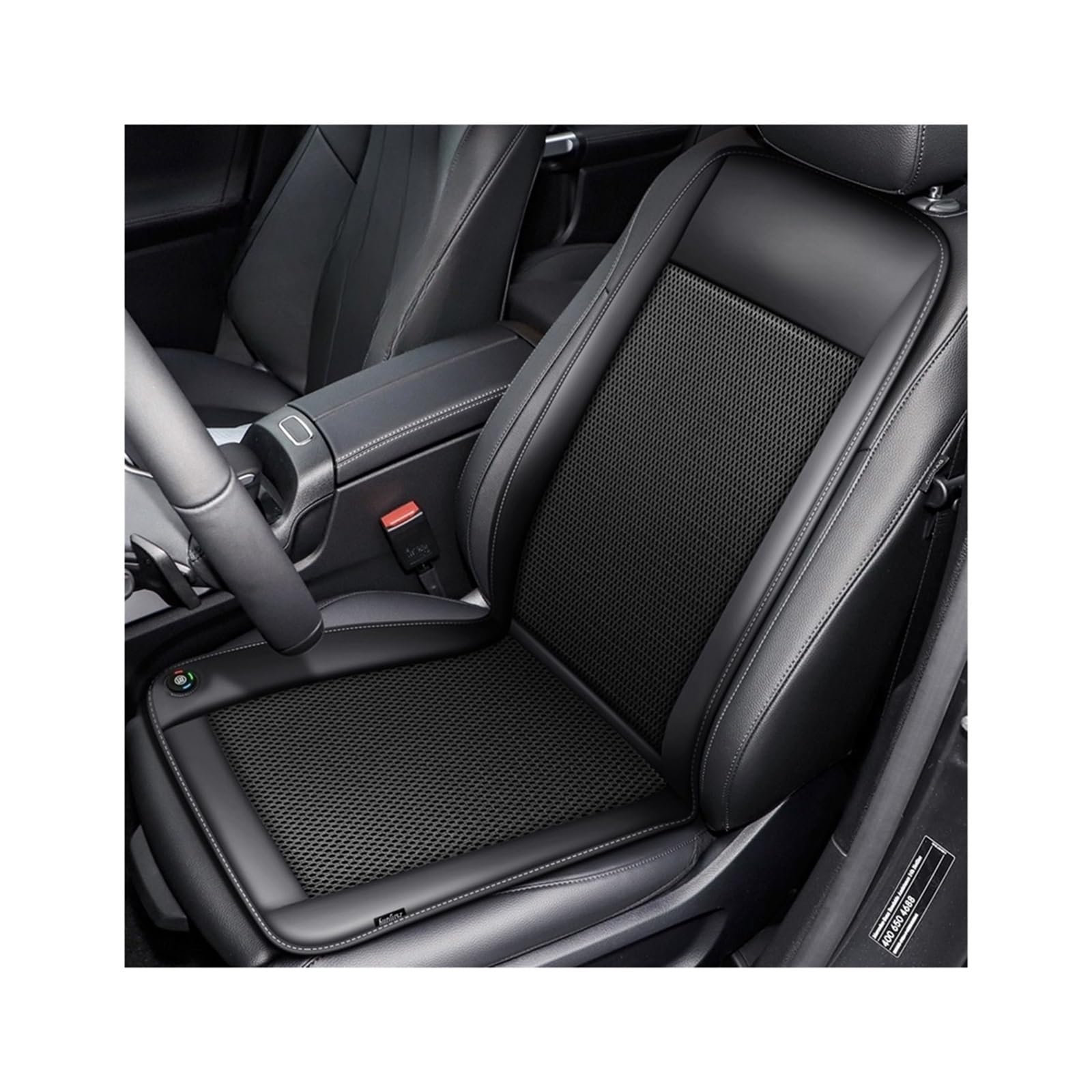 Universal Auto Belüftung Kissen Sommer Kühl Kissen 10 Stille Fans 3D Blasen Auto Sitz Kühl Weste Auto Innen Liefert(Black Left seat) von SaDity