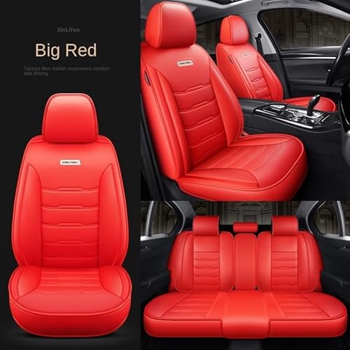 Vollständige Abdeckung Autositzbezug kompatibel for Jeep Grand Cherokee WK Wrangler Sahara Wrangler JK Commander Compass Renegade AUTOzubehör(Big red 5 Seats) von SaDity