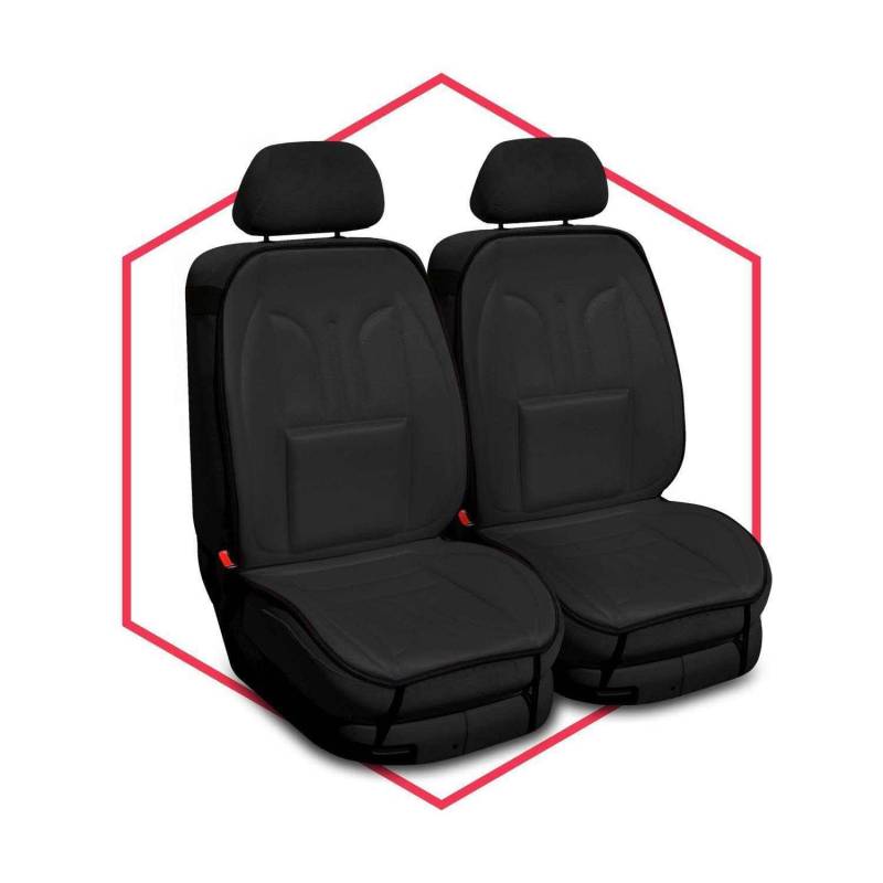 Autositzbezüge Universal Sitzauflage Autositzmatte Auto Sitzbezüge kompatibel mit Alfa Romeo 159 Polyester Autoschonbezüge Schwarz Vorne 1+1 von Saferide