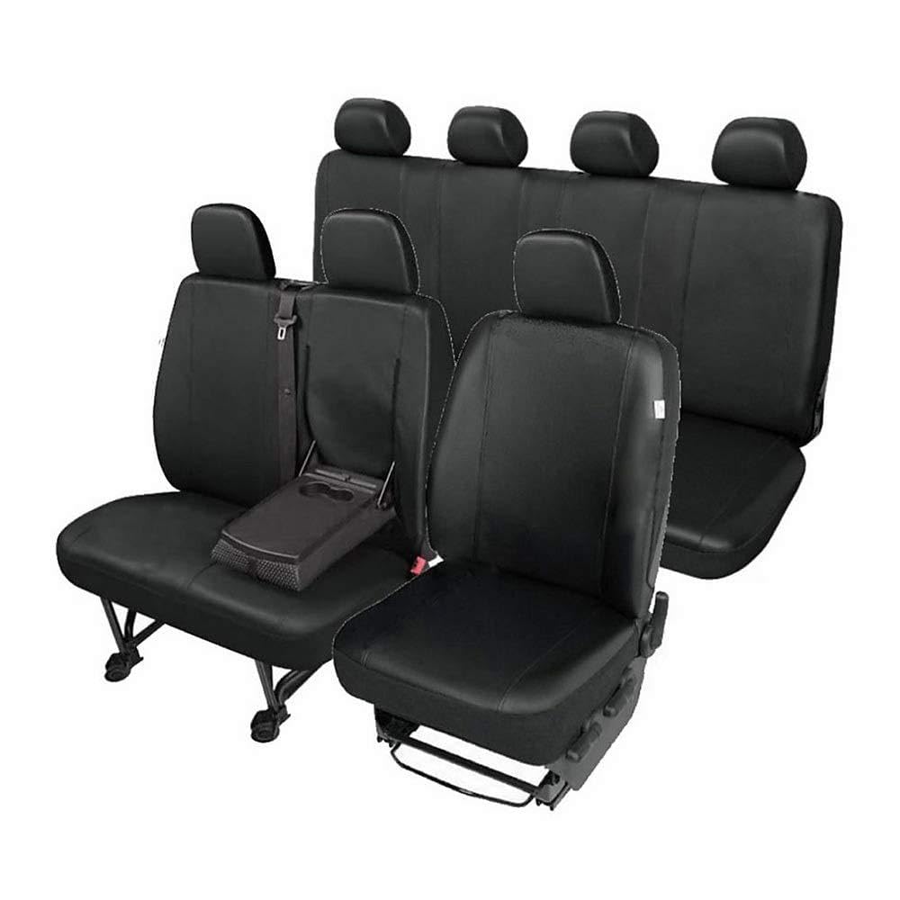 Saferide | 1+2+4 mit Tisch 7-Sitzer Schwarz Set Komplettset Sitzbezüge Wohnmobil Autositzbezüge Transporter Sitzbezug Schonbezug Schonbezüge Autoschonbezug Sitzauflagen Sitzschutz Auto Practical von Saferide