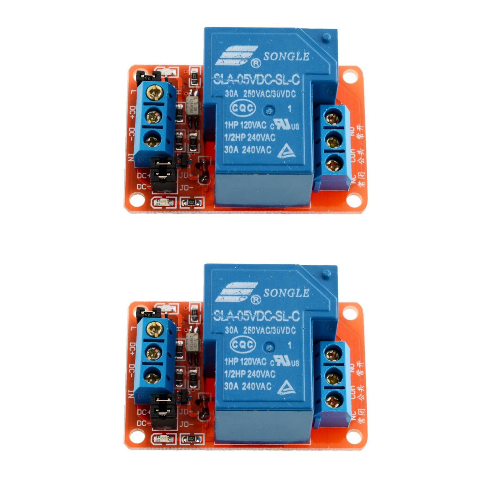 2 Stück 30A 24V Relais Modul Relaisschalter mit Optokoppler Isolierung Unterstützung High oder Low Level Triggerung von SagaSave