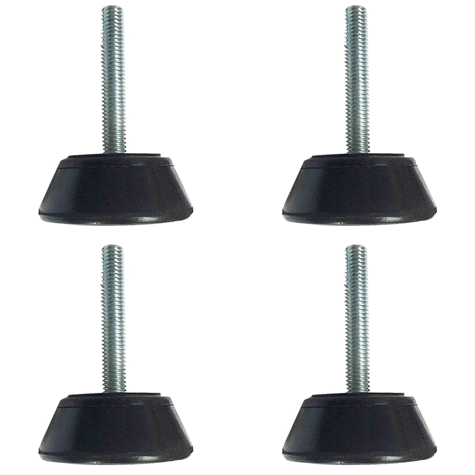 4 x 8 mm Gewinde-Gummihalterungen, 48 mm Vibrationsisolator-Pad, Gummi-Stoßdämpfer, zylindrischer Stoßdämpfer, Anti-Vibrationsisolator, Gummi-Vibrationsisolierung, Stoßdämpfer von SagaSave