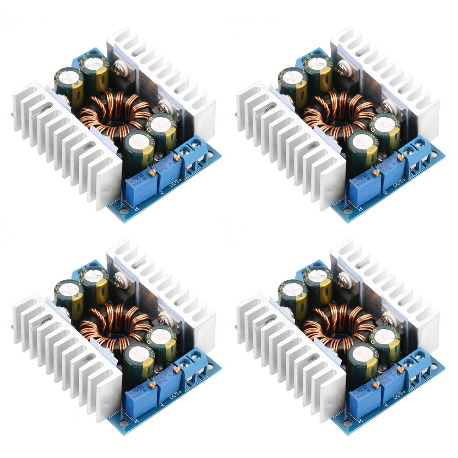 Spannungswandler-Modul, DC-DC 8 A, automatisches Buck-Boost-Modul, DC 5–30 V auf 1,25–30 V Boost-Buck-Spannungsregler-Modul, automatisches Step-Up/Down-Konverter-Reglermodul, 4 Stück von SagaSave