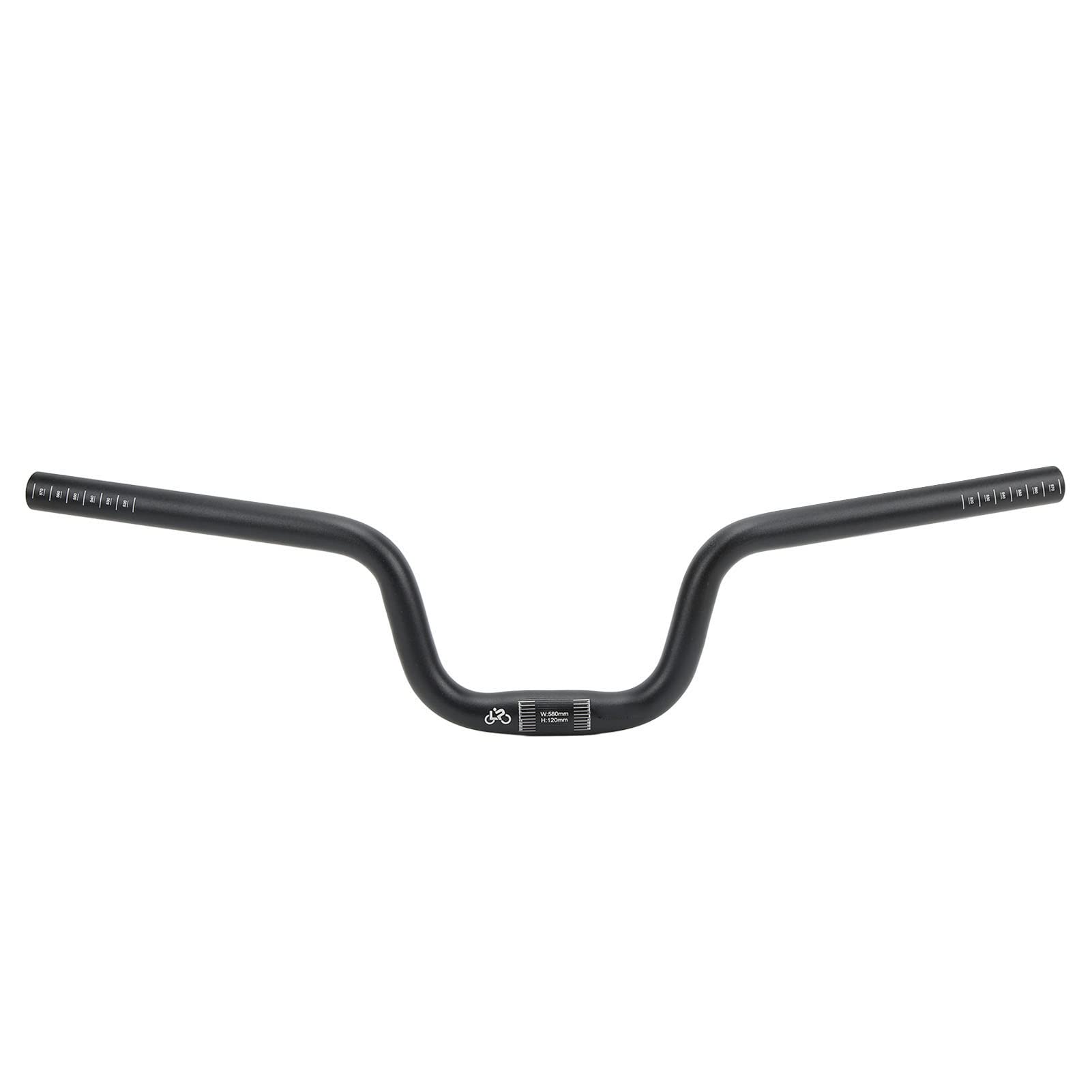 Aluminiumlegierung Fahrrad Swallow Lenker Fahrrad Riser Lenker für Schwarz (Heben Sie 120 mm an) von Sahgsa