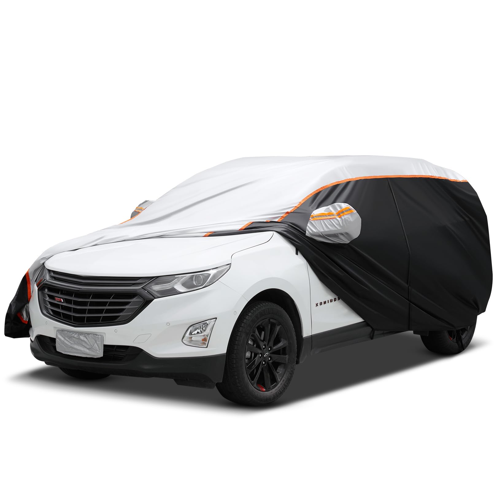 Sailnovo 10-Schichten Autoabdeckung Wasserdicht, Vollgarage Autoplane für Regen Sonne Staub Schutz, UV-Schutz Outdoor Vollautoabdeckung für Kombi, Car Cover 450 * 183 * 150cm (Länge bis 450cm) von Sailnovo