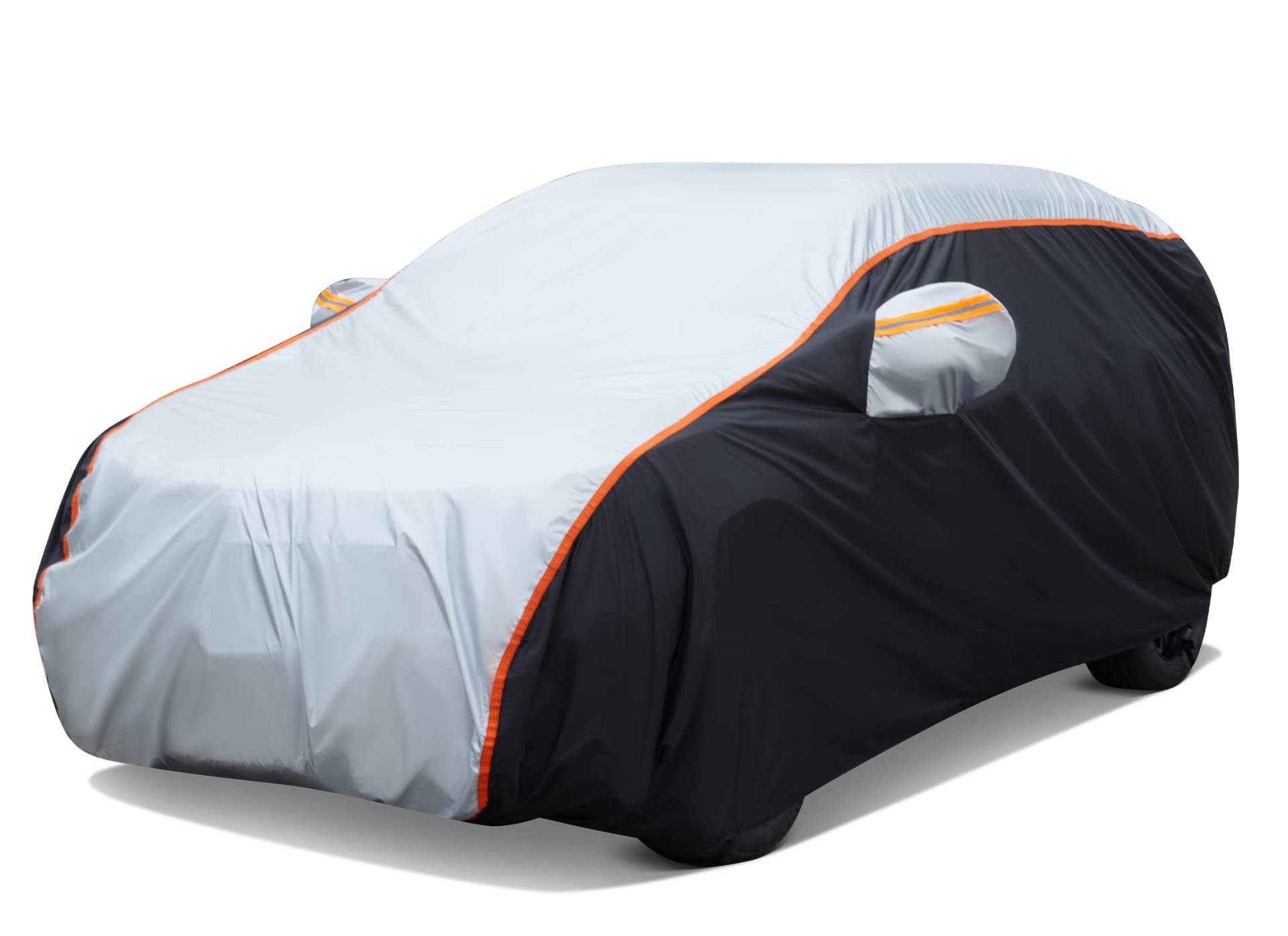 Sailnovo SUV Autoabdeckung, wetterfest, UV-Schutz, Winddicht, für den Außenbereich, universelle Passform für SUV-Länge bis 500 cm, volle Größe 485,1 cm L x 190,5 cm B x 183,9 cm H von Sailnovo