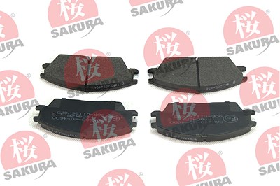 Sakura Bremsbelagsatz, Scheibenbremse [Hersteller-Nr. 600-40-4600] für Honda, Hyundai von Sakura