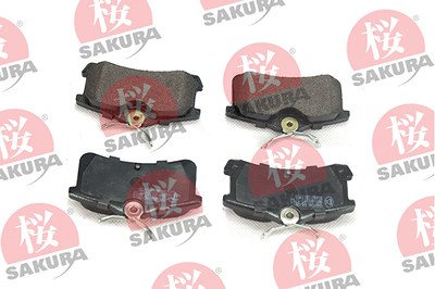 Sakura Bremsbelagsatz, Scheibenbremse [Hersteller-Nr. 601-20-3755] für Toyota von Sakura