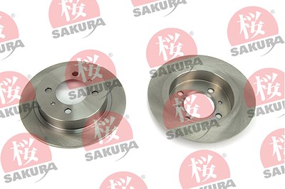 Sakura Bremsscheibe Hinterachse Voll [Hersteller-Nr. 605-10-4010] für Nissan von Sakura