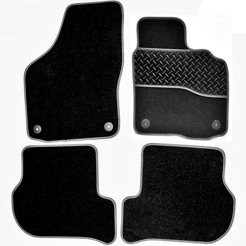 Sakura WW8134GY Fußmatte, Rubber Heelpad, Grauer Rand, Stück: 1 von sakura