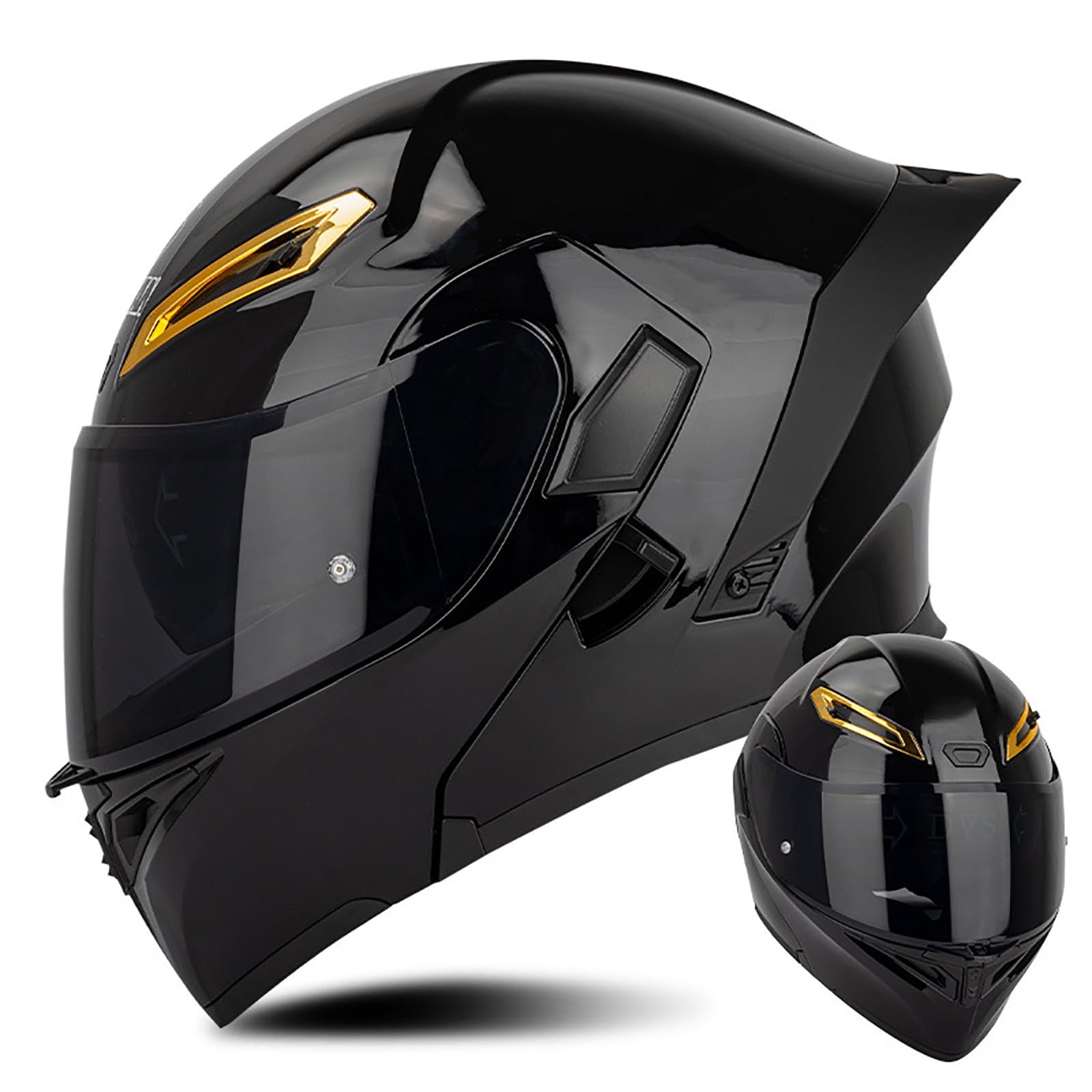 Klapphelm Modularer Helm mit Doppelvisier Motorradhelm Klapphelm Motorrad Rollerhelm Klappbarer Integralhelm Motorrad Helme Sonnenvisier Farblinse Herren Damen(Color:I,Size:M(57-58cm)) von Salagt