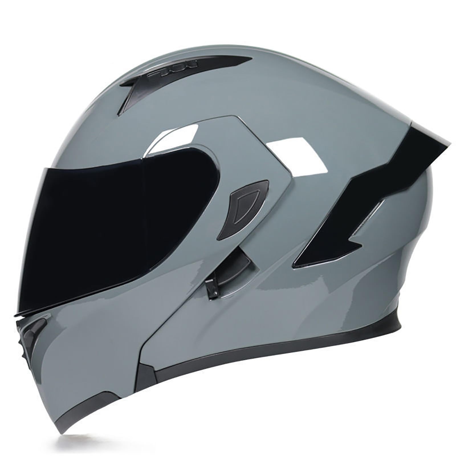 Klapphelm Motorrad Helm Motorradhelm Herren mit Doppelvisier, ECE Zertifiziert Sturzhelm Integriert Motorradhelm, für Erwachsene Damen Modularer Helm(Color:G,Size:XL(59-60cm)) von Salagt