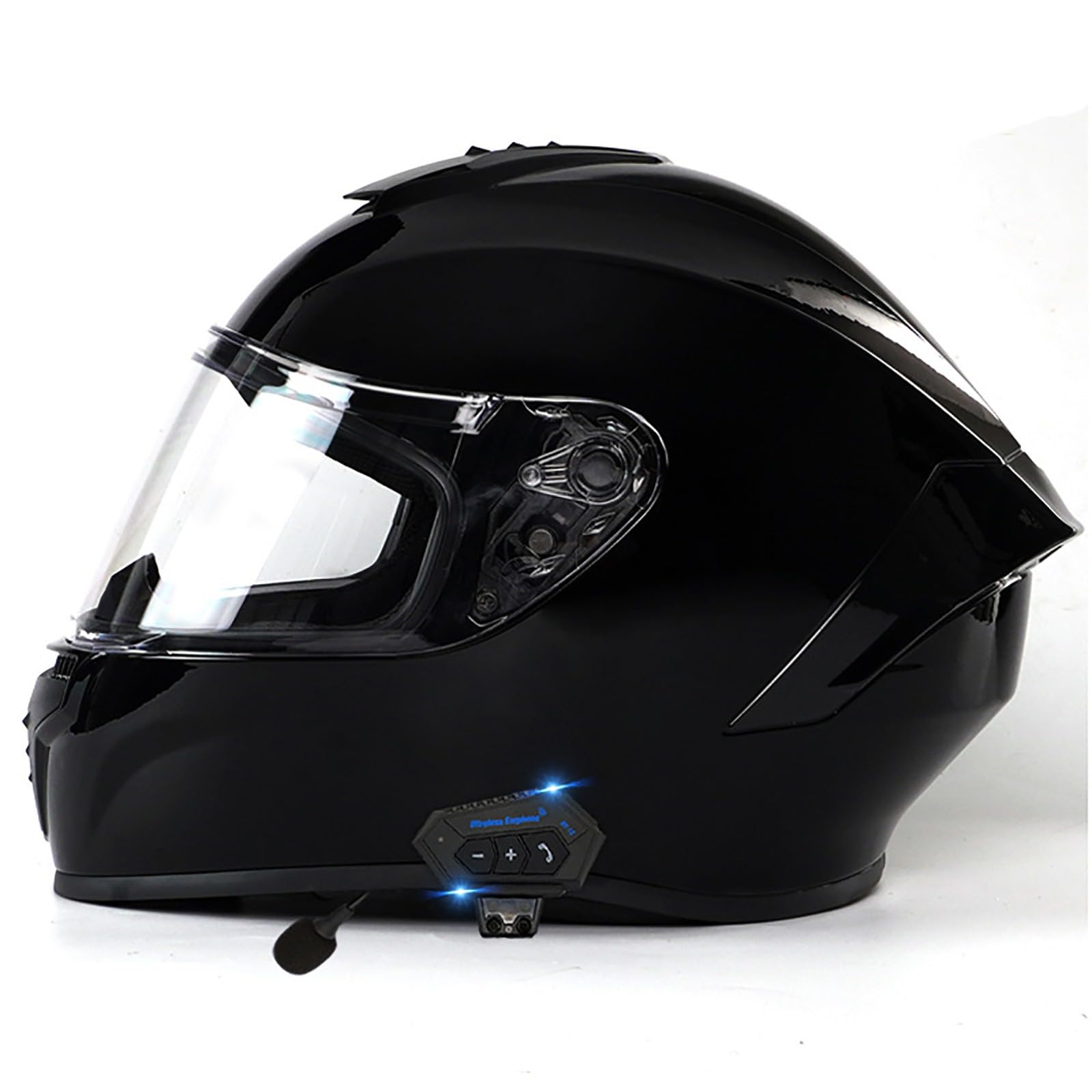 Klapphelm mit Bluetooth, Helm Für Motorräder Integralhelme Flip-up Motorradhelm ECE-Zertifizierung Motorrad Integralhelm Mir integrierter Bluetooth für Erwachsene Männer Frauen(Color:C,Size:L(59-6 von Salagt