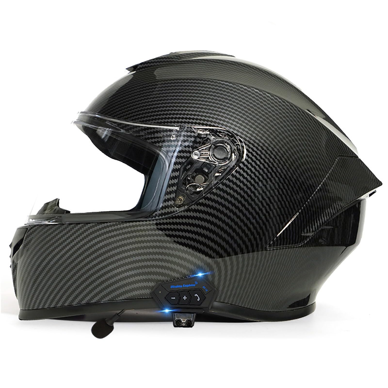 Klapphelm mit Bluetooth, Helm Für Motorräder Integralhelme Flip-up Motorradhelm ECE-Zertifizierung Motorrad Integralhelm Mir integrierter Bluetooth für Erwachsene Männer Frauen(Color:G,Size:L(59-6 von Salagt