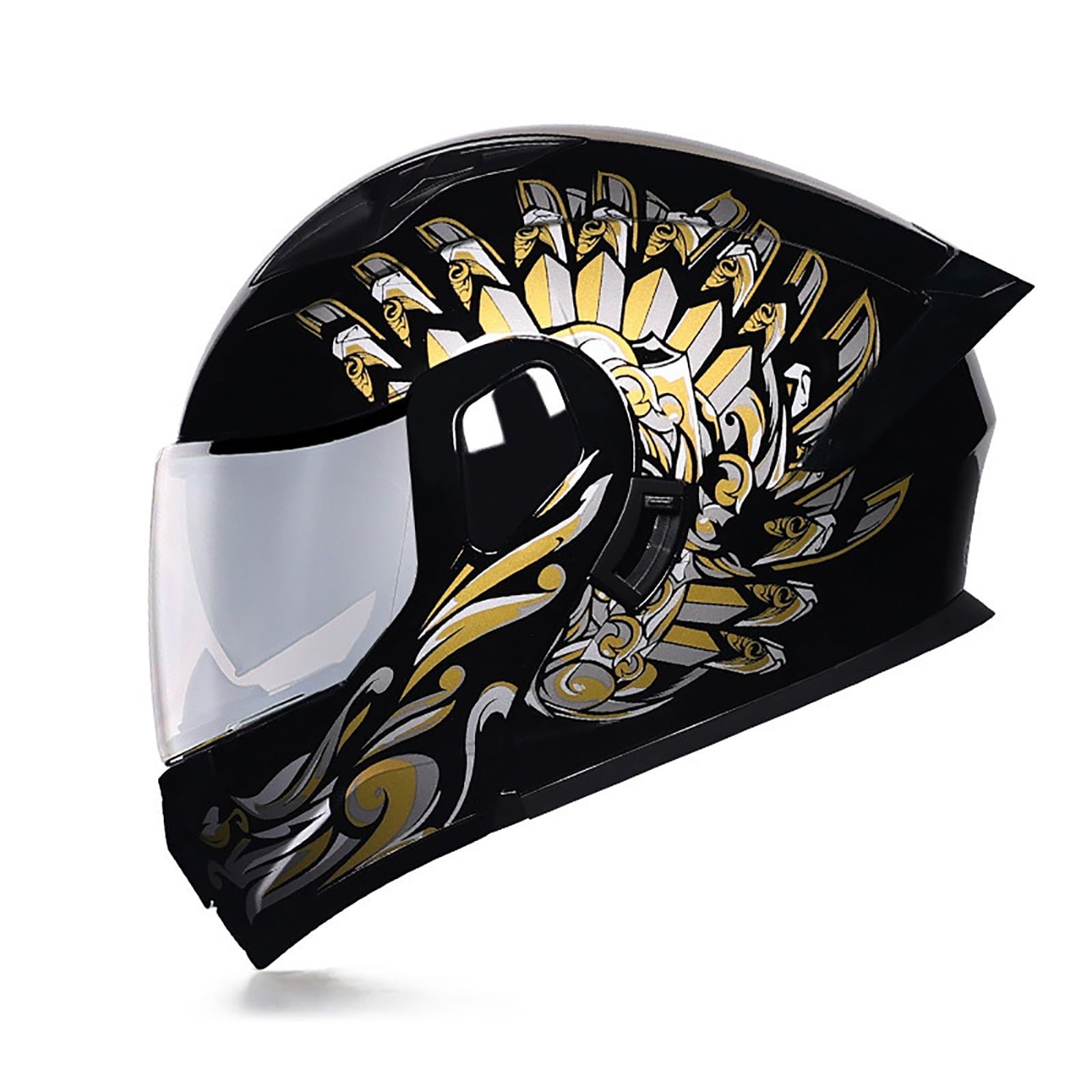 Motorradhelm Integrierter Klapphelm Doppelvisier Modularer Helm DOT/ECE Zertifiziert Flip Vollvisierhelm Motorrad Schutzhelm Helm Motocross Helm Für Männer und Frauen(Color:B,Size:M(55-56cm)) von Salagt