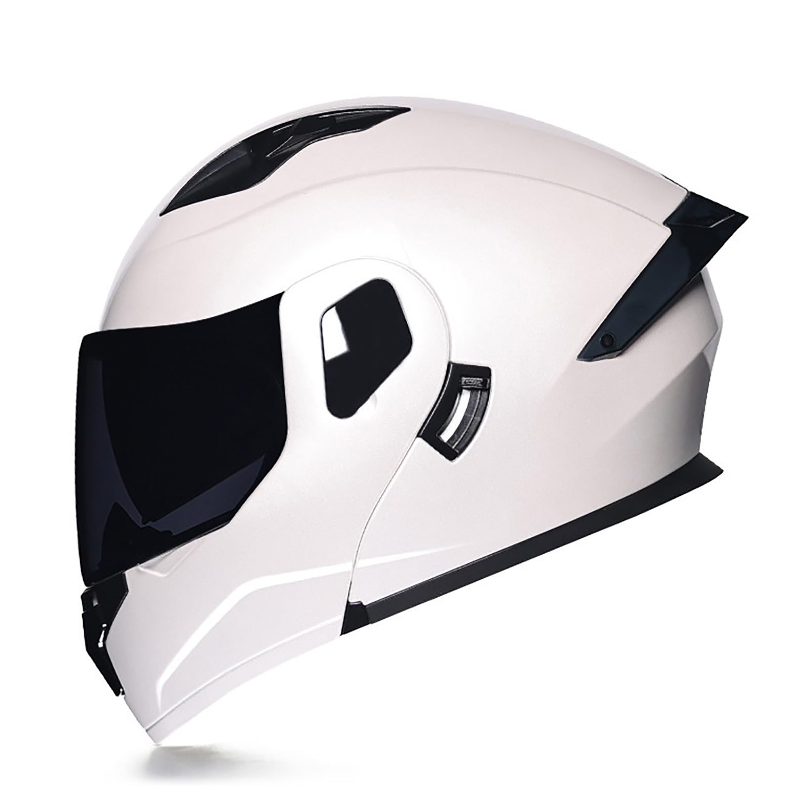 Motorradhelm Integrierter Klapphelm Doppelvisier Modularer Helm DOT/ECE Zertifiziert Flip Vollvisierhelm Motorrad Schutzhelm Helm Motocross Helm Für Männer und Frauen(Color:CA,Size:XL(59-60cm)) von Salagt