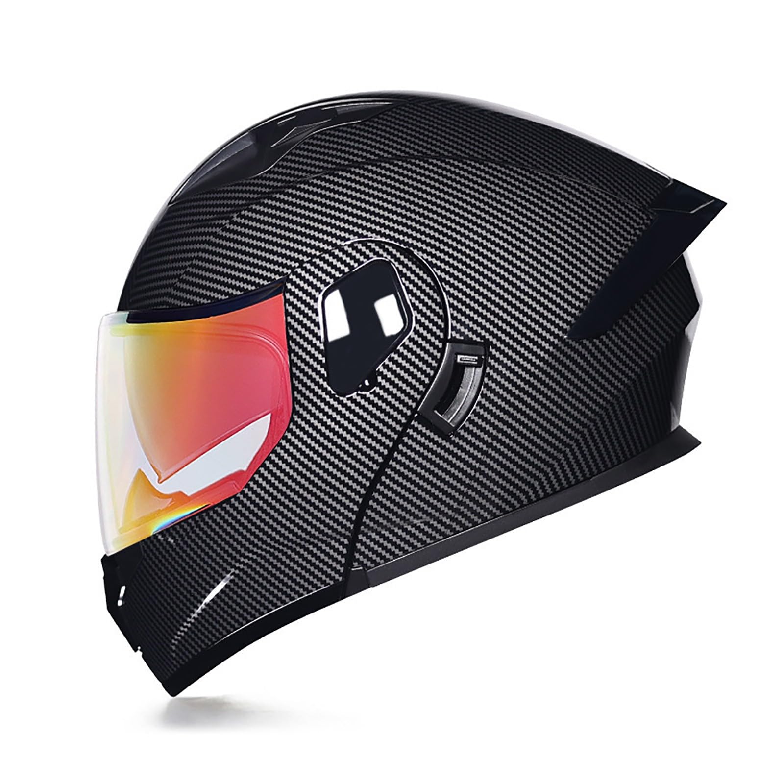 Motorradhelm Integrierter Klapphelm Doppelvisier Modularer Helm DOT/ECE Zertifiziert Flip Vollvisierhelm Motorrad Schutzhelm Helm Motocross Helm Für Männer und Frauen(Color:J,Size:L(57-58cm)) von Salagt