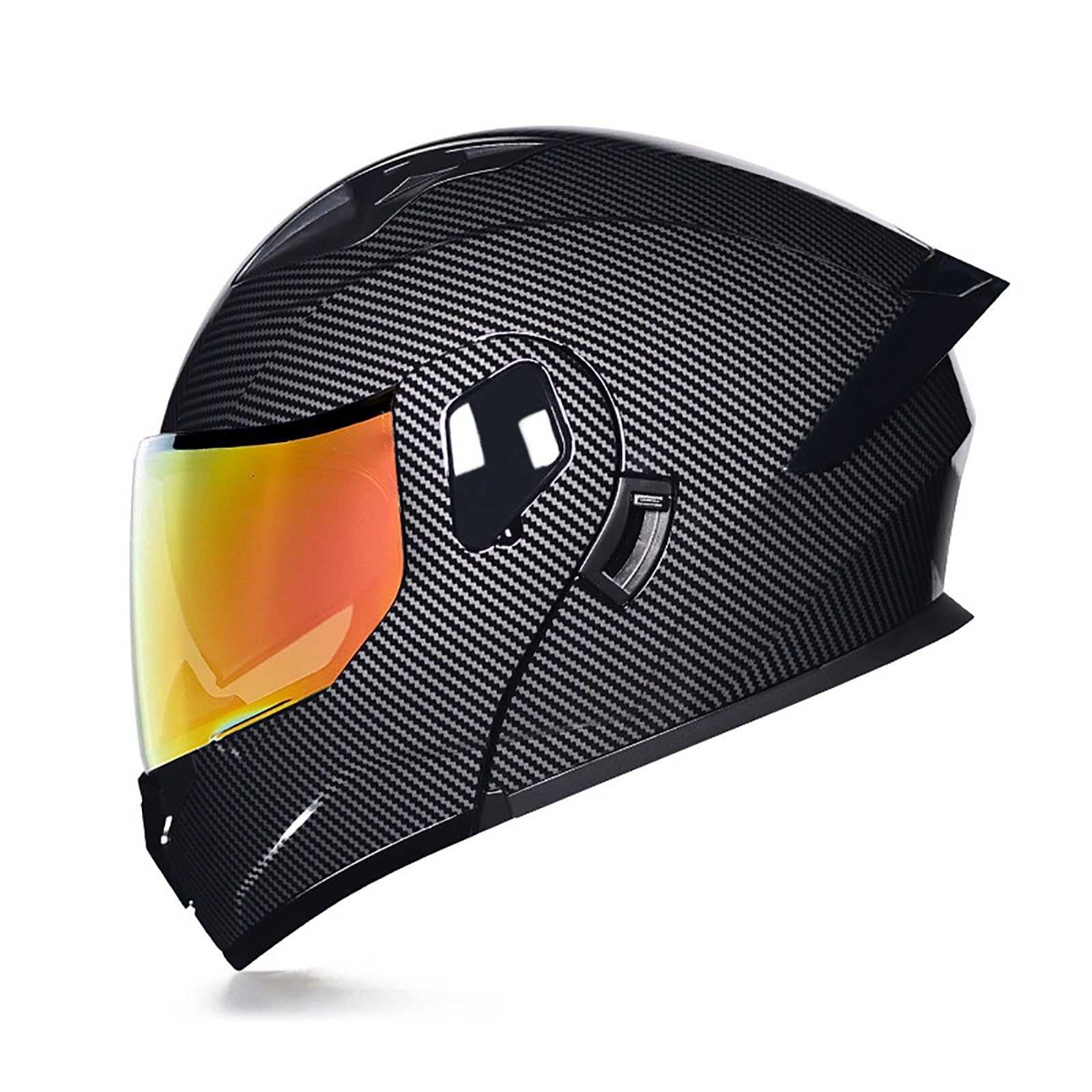 Motorradhelm Integrierter Klapphelm Doppelvisier Modularer Helm DOT/ECE Zertifiziert Flip Vollvisierhelm Motorrad Schutzhelm Helm Motocross Helm Für Männer und Frauen(Color:N,Size:XXL(61-62cm)) von Salagt