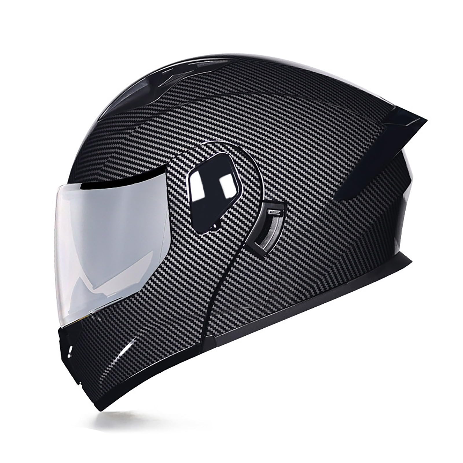 Motorradhelm Integrierter Klapphelm Doppelvisier Modularer Helm DOT/ECE Zertifiziert Flip Vollvisierhelm Motorrad Schutzhelm Helm Motocross Helm Für Männer und Frauen(Color:W,Size:L(57-58cm)) von Salagt