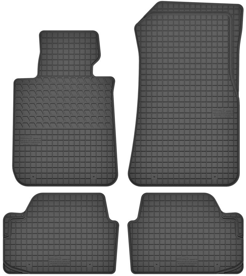 Maßgefertigte Auto Gummimatten, kompatibel mit BMW 1 E81/E82/E87/E88 von 2004 bis 2011-4 teilige Gummifußmatten Set, Geruchlos & Abriebfest, Hochwertige Fußmatte Auto Accessoires von Sales Core