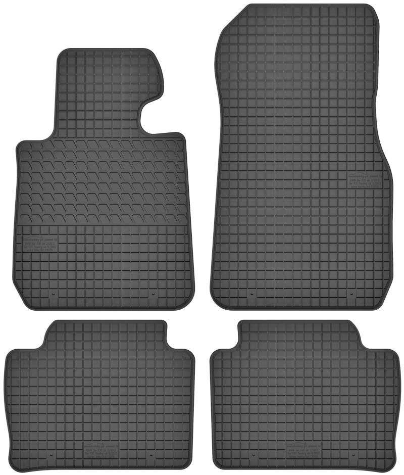 Maßgefertigte Auto Gummimatten, kompatibel mit BMW 3 F30/F31/F34 von 2011 bis 2018-4 teilige Gummifußmatten Set, Geruchlos & Abriebfest, Hochwertige Fußmatte Auto Accessoires von Sales Core