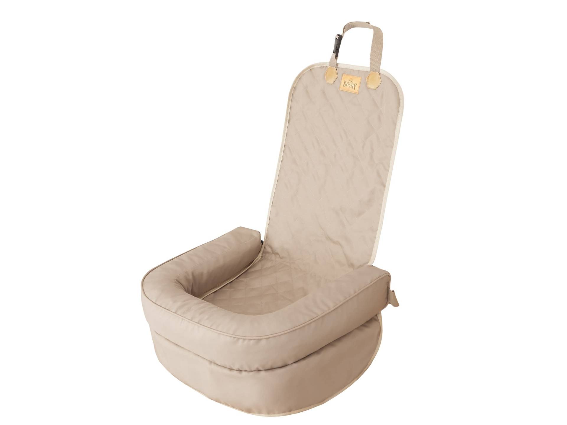 Sales Core Hundebett für Auto Beifahrersitzschutz Autositz für Hund Hundebox - Oxford Beige, Vordersitz: 55 x 42 x 57 cm - Transportbox Hund Sitzbezüge Hundedecke Auto Hundesitz von Sales Core