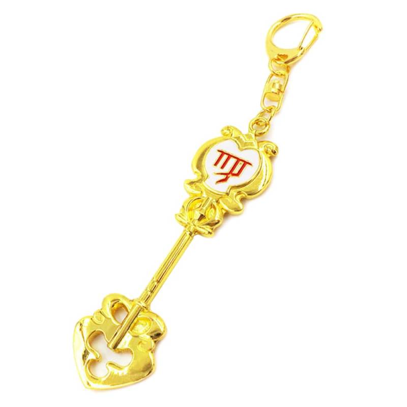 Salome Idea Cosplay Fairy Tail Keys, Lucy Heart Key Chain Celestial Spirit Gate Keyring, Zodiac Keys and Keyring, Jungfrau, Large von Salome Idea