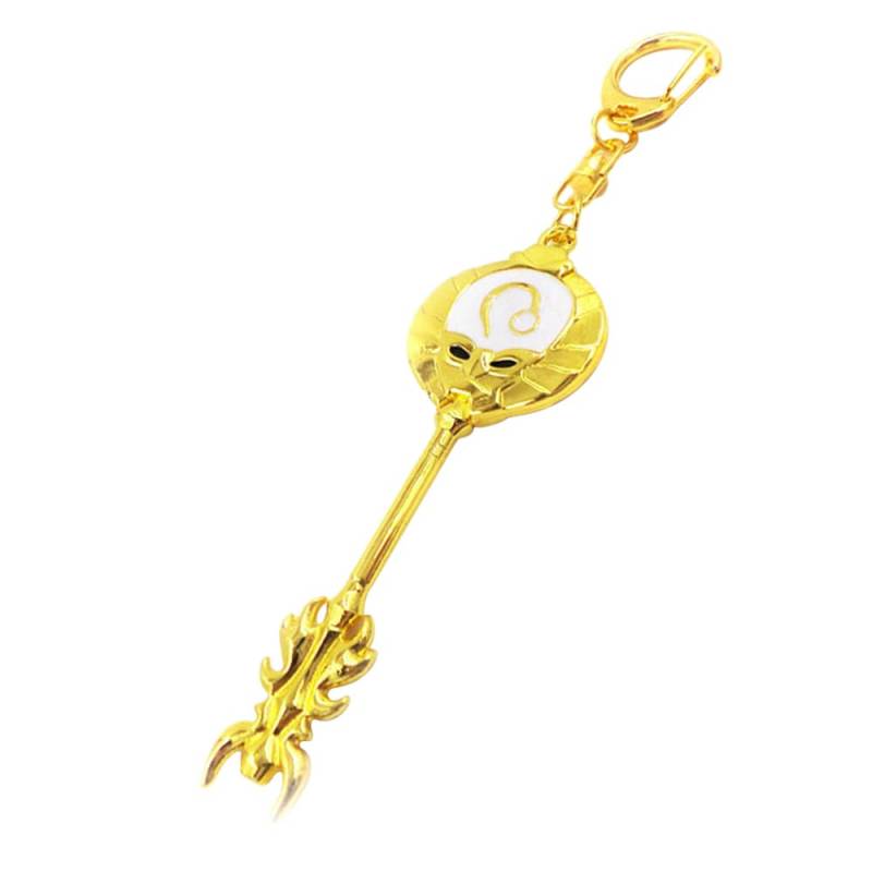 Salome Idea Cosplay Fairy Tail Keys, Lucy Heart Key Chain Celestial Spirit Gate Keyring, Zodiac Keys and Keyring, Löwe, Large von Salome Idea