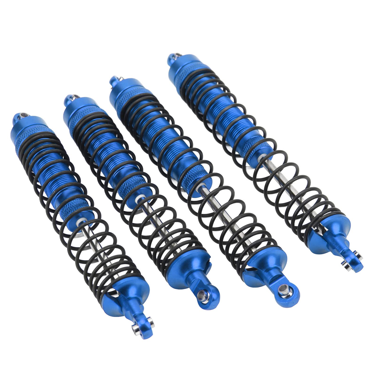 Hochleistungs-RC-Stoßdämpfer-Kit Vorne und Hinten, Verstellbarer Federdämpfer aus Aluminiumlegierung für 1/10 RC-Car Axis RBX10 Ryft 4WD, Robustes Schwarzes Set (BLUE) von Saluaqui