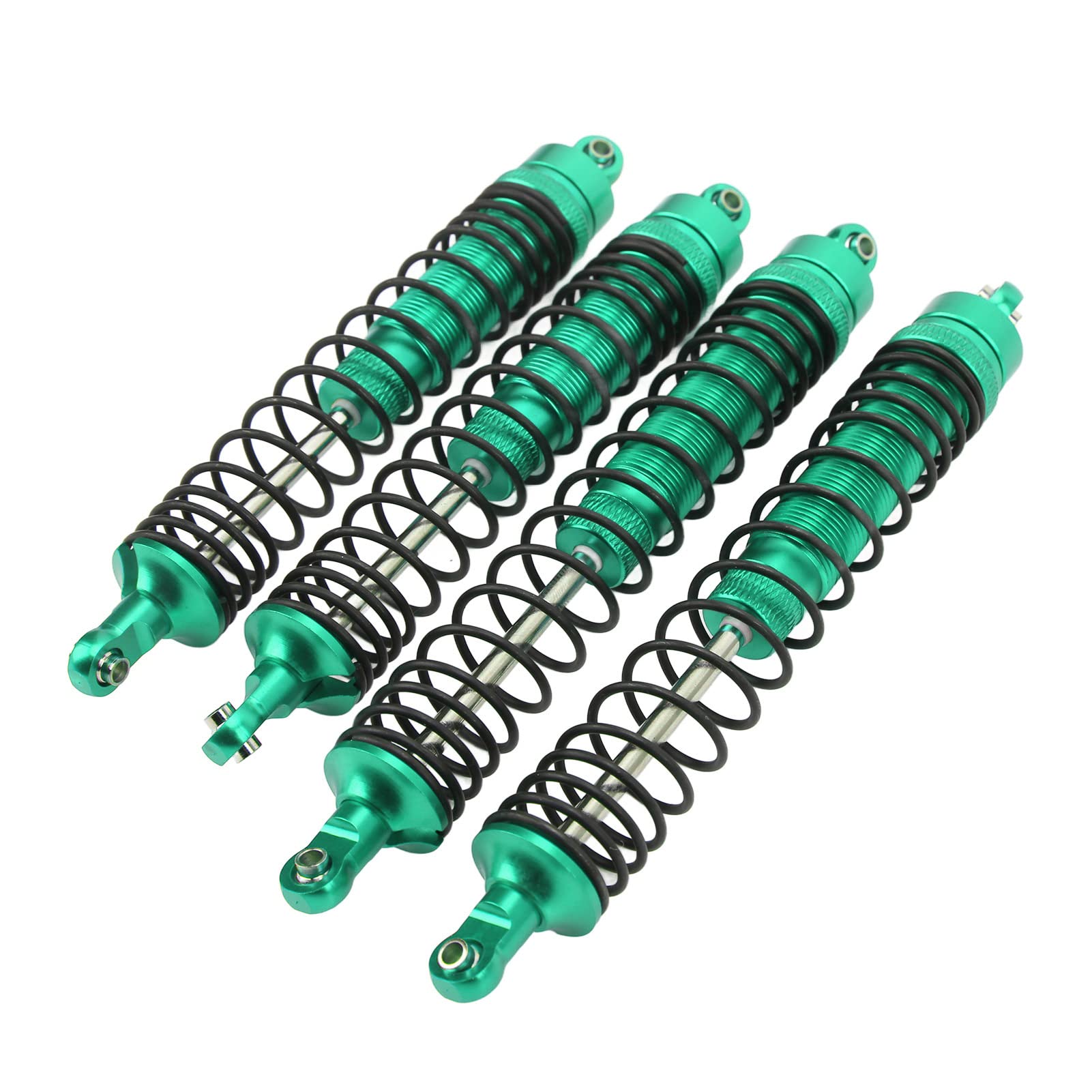 Hochleistungs-RC-Stoßdämpfer-Kit Vorne und Hinten, Verstellbarer Federdämpfer aus Aluminiumlegierung für 1/10 RC-Car Axis RBX10 Ryft 4WD, Robustes Schwarzes Set (GREEN) von Saluaqui