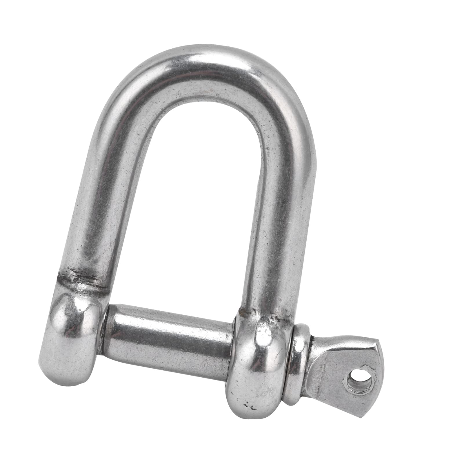 Saluaqui D-Ring-Schäkel, Schraubstift-Ankerschäkel-Schäkel Zum Abschleppen, D-Ring-Schäkel aus Edelstahl, D-förmiger Bogenschäkel für Ketten, Outdoor-Camping-Überlebensseil (#1) von Saluaqui