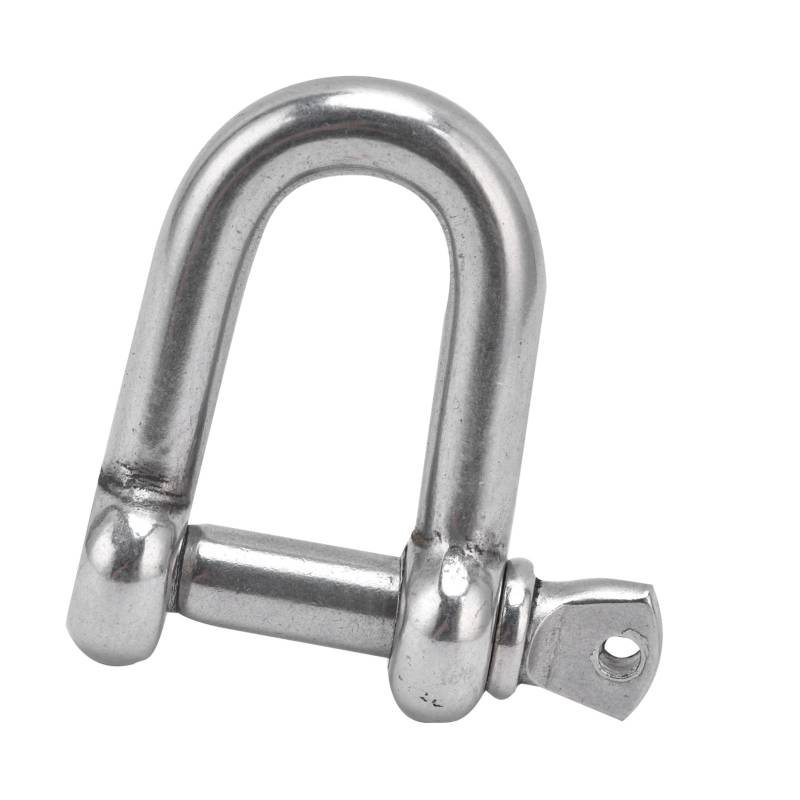 Saluaqui D-Ring-Schäkel, Schraubstift-Ankerschäkel-Schäkel Zum Abschleppen, D-Ring-Schäkel aus Edelstahl, D-förmiger Bogenschäkel für Ketten, Outdoor-Camping-Überlebensseil (#3) von Saluaqui