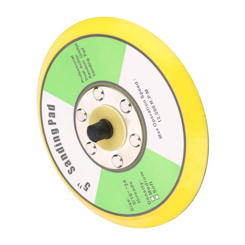 Saluaqui Klett-Polierpads, Klett-Schleif-Polier-Stützteller, Bohrschleifer-Aufsatz, Schleifbohrer-Aufsatz mit M8-Gewinde für Exzenterschleifer, Pufferpolierer (5 Zoll) von Saluaqui