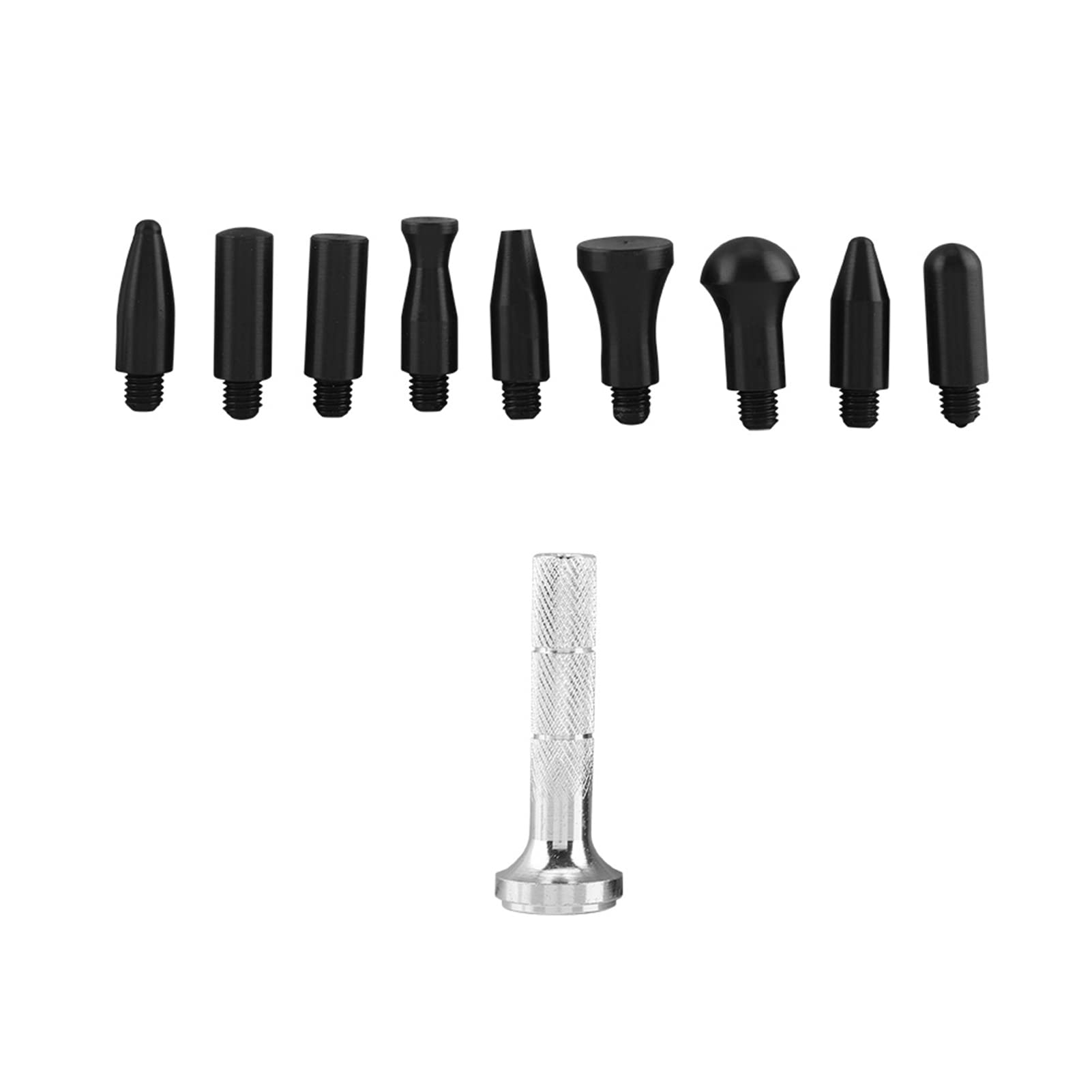 Saluaqui PDR Tools, Karosserie-Reparatur-Dellenentfernungswerkzeuge, Metall-Tap-Down-Stift mit 9 Köpfen, DIY-Ausbeul-Reparatur-Set, Dellen-Reparatur-Set, Dellen-Entfernungswerkzeuge für von Saluaqui