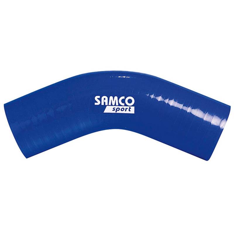 Samco Silikonschlauch 45 Grad Ecke - Länge 125mm - Ø76mm - Blau von Samco Sport