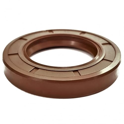 Öldichtung aus Gummi und Metall FKM Doppellippe 25 x 38 x 7 mm - Dichtungsring für Drehwellen, Getriebe und Hochtemperaturmotoren - Dichtung gegen thermische und chemische Beständigkeit SAMMA PARTS von Samma Parts